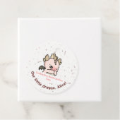 Pastel Roze Gele Baby Dragon Bedankt Bedankjes Labels (In situ)