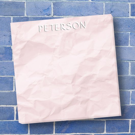 Pastel roze gemalen, op maat gemaakt papier post-it® notes