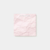 Pastel roze gemalen, op maat gemaakt papier post-it® notes (Voorkant)