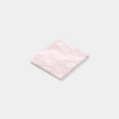 Pastel roze gemalen, op maat gemaakt papier post-it® notes (Schuin)
