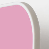 Pastel roze gepersonaliseerd pickleball paddle (Links Detail)