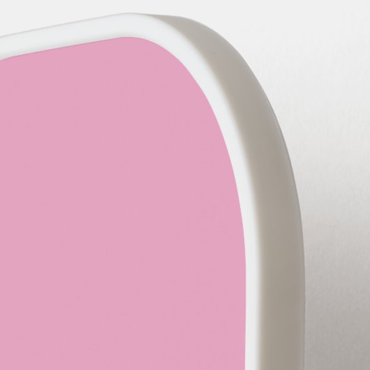 Pastel roze gepersonaliseerd pickleball paddle (Links Detail)