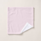 pastel roze gepersonaliseerde badset bad handdoek (Wasdoekje)