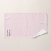 pastel roze gepersonaliseerde badset bad handdoek (Handdoek)
