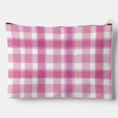 Pastel Roze Geruite Op Maat Gemaakt  Etui (Achterkant)