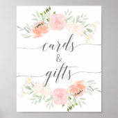 Pastel Roze Geschenken- en Kaartenbord Poster (Voorkant)