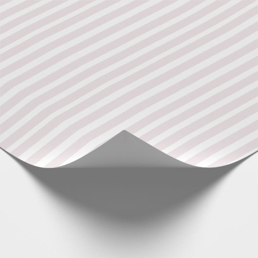 Pastel Roze Gestreept Cadeaupapier (Hoek)