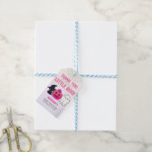 Pastel Roze Ghoul Halloween Baby shower Cadeaulabel (Met Touw)