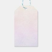 Pastel Roze Ghoul Halloween Baby shower Cadeaulabel (Achterkant)