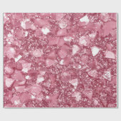 Pastel Roze Glitter Cadeaupapier (Vlak)