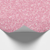 Pastel roze glitter en schittert. cadeaupapier (Hoek)