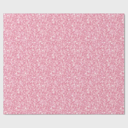 Pastel roze glitter en schittert. cadeaupapier (Vlak)
