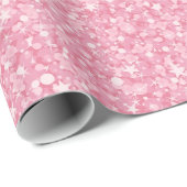 Pastel roze glitter en schittert. cadeaupapier (Rol Hoek)