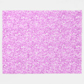 Pastel roze glitter en sparkles fleece deken (Voorkant (Horizontaal))
