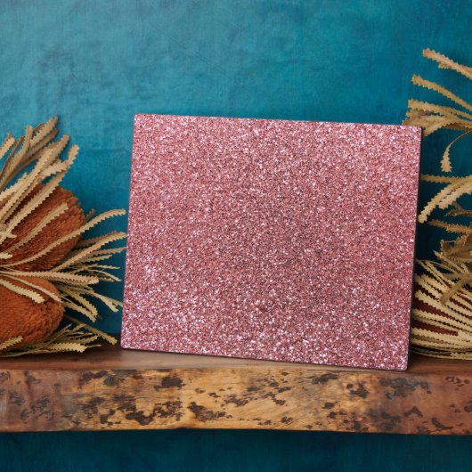 Pastel roze glitter fotoplaat (Zijkant)