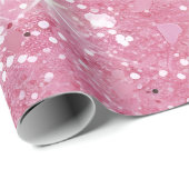 Pastel Roze Glitter Inpakpapier (Rol Hoek)