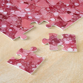 Pastel Roze Glitters Legpuzzel (Zijkant)