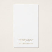 Pastel roze, goudhoudende, langwerpige Kaart voor  (Achterkant)