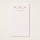 Pastel roze, goudhoudende, langwerpige Kaart voor  (Voorkant)