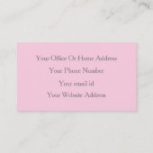 Pastel Roze Grijs Grijs Girly Event Planner Modern Visitekaartje (Achterkant)