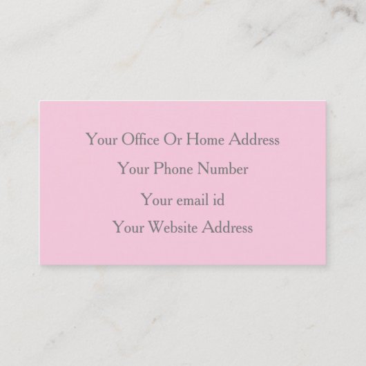 Pastel Roze Grijs Grijs Girly Event Planner Modern Visitekaartje (Achterkant)