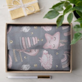 PASTEL ROZE GRIJS WIT SCHATTIGE BABY ITEMS TISSUEPAPIER (Geschenk)