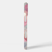 PASTEL ROZE GRIJS WIT VALENTIJN LIEFDE HARTEN Case-Mate iPhone CASE (Achterkant / Rechts)
