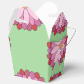 Pastel Roze Groen Aziatisch Medaillon Bloemen Bedankdoosjes (Open)