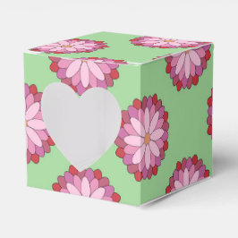 Pastel Roze Groen Aziatisch Medaillon Bloemen Bedankdoosjes