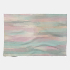 Pastel Roze & Groen Esthetisch - Marokko Hills Ran Theedoek