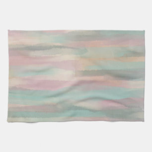 Pastel Roze & Groen Esthetisch - Marokko Hills Ran Theedoek