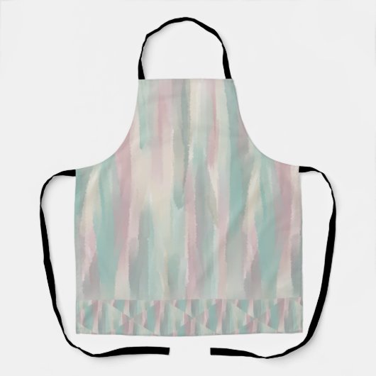 Pastel Roze & Groen Esthetisch, Marokko Hills Rang Schort (Voorkant)