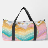 PASTEL ROZE GROEN GEEL PAARSE GOUDEN HARTEN PLUNJEZAK (Voorkant)