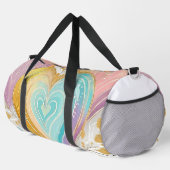 PASTEL ROZE GROEN GEEL PAARSE GOUDEN HARTEN PLUNJEZAK (Rechterhoek)