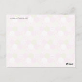Pastel Roze Groen Patchwork Quilt Design Briefkaart (Achterkant)