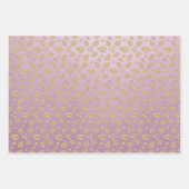 Pastel Roze Groen Zilver Modern Kerstmispatroon Inpakpapier Vel (Voorkant 3)