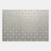 Pastel Roze Groen Zilver Modern Kerstmispatroon Inpakpapier Vel (Voorkant 2)