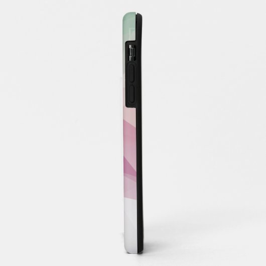 Pastel Roze Groene Abstracte piramide Patroon Kuns Case-Mate iPhone Case (Achterkant/links)