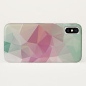 Pastel roze groene Abstracte piramide patroonkunst Case-Mate iPhone Case (Achterkant (horizontaal))