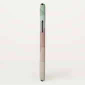 Pastel roze groene Abstracte piramide patroonkunst Case-Mate iPhone Case (Achterkant / rechts)