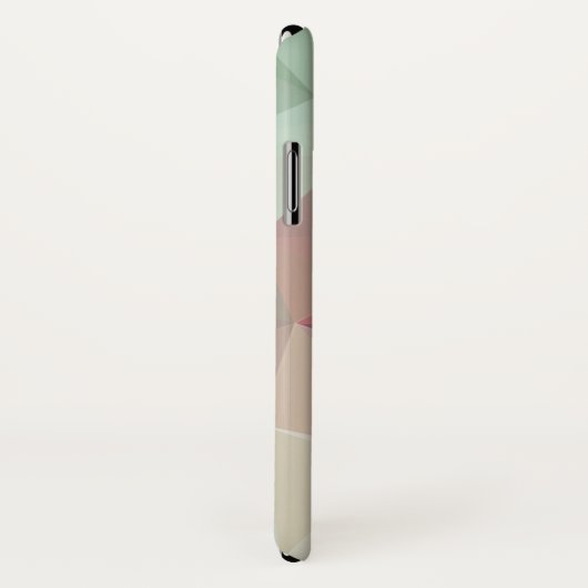 Pastel roze groene Abstracte piramide patroonkunst Case-Mate iPhone Case (Achterkant / rechts)