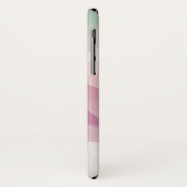 Pastel roze groene Abstracte piramide patroonkunst Case-Mate iPhone Case (Achterkant/links)