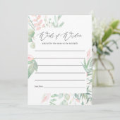 Pastel Roze Groene Baby Shower Moeder Advies (Staand voorkant)