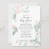 Pastel Roze Groene Drive By Shower Kaart (Voorkant)