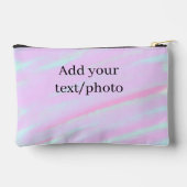 Pastel roze groene foto tekst aquarel retro etui (Achterkant)