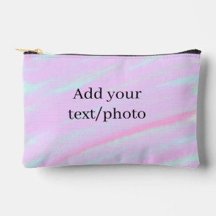 Pastel roze groene foto tekst aquarel retro etui