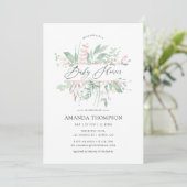 Pastel Roze Groene Geometrische Baby Shower Kaart (Staand voorkant)