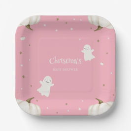 Pastel Roze Halloween Baby shower Papier Bord