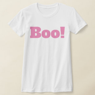 Pastel roze Halloween Boo T-shirt