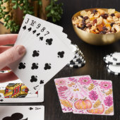 Pastel Roze Halloween Geest Pokerkaarten (Insitu)
